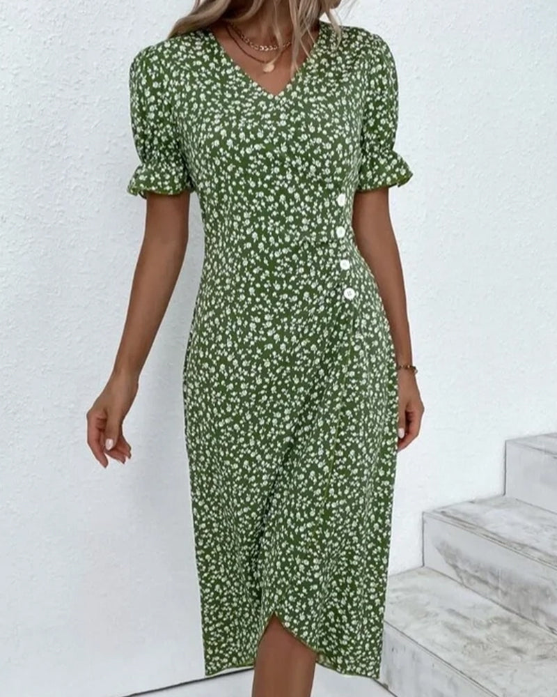 Florbela | Vestido Floral Elegante