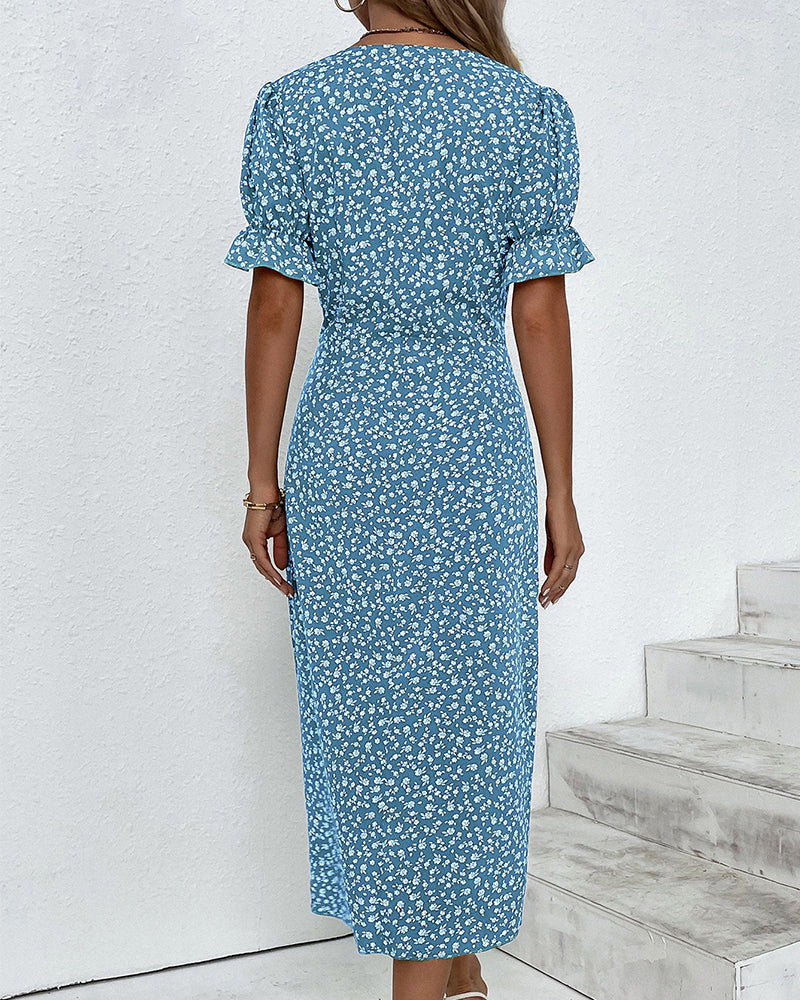 Florbela | Vestido Floral Elegante