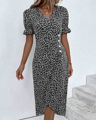 Florbela | Vestido Floral Elegante