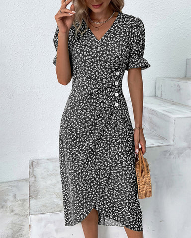 Florbela | Vestido Floral Elegante