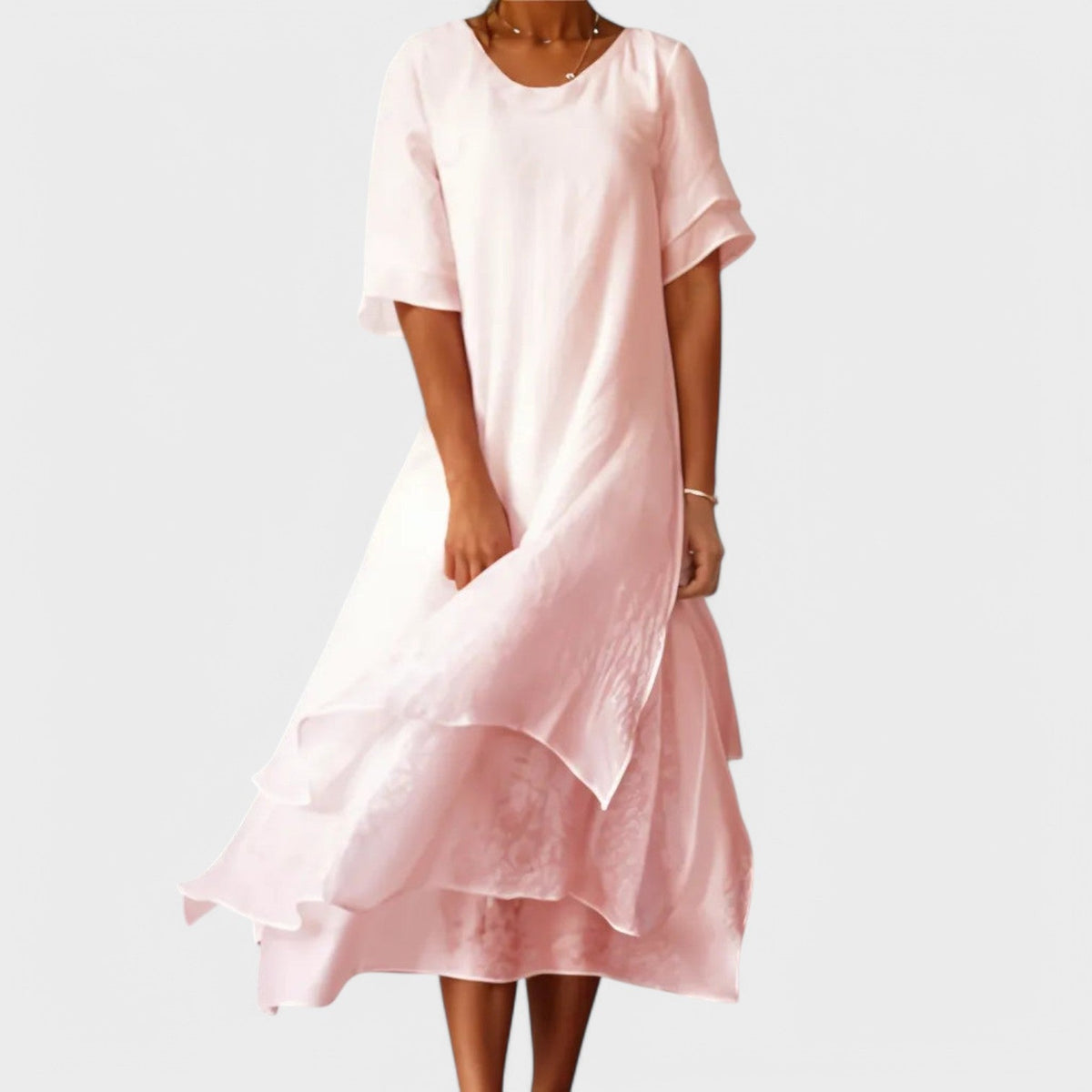 Eloise | Elegante Vestido Longo de Algodão