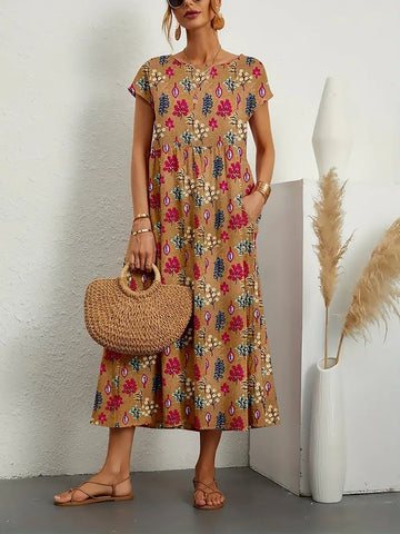 Roxana – Vestido Floral Elegante
