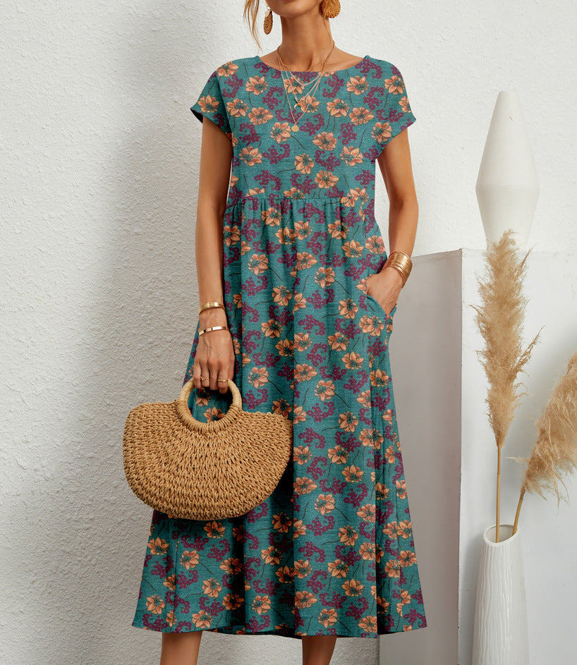 Roxana – Vestido Floral Elegante