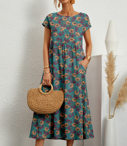 Roxana – Vestido Floral Elegante