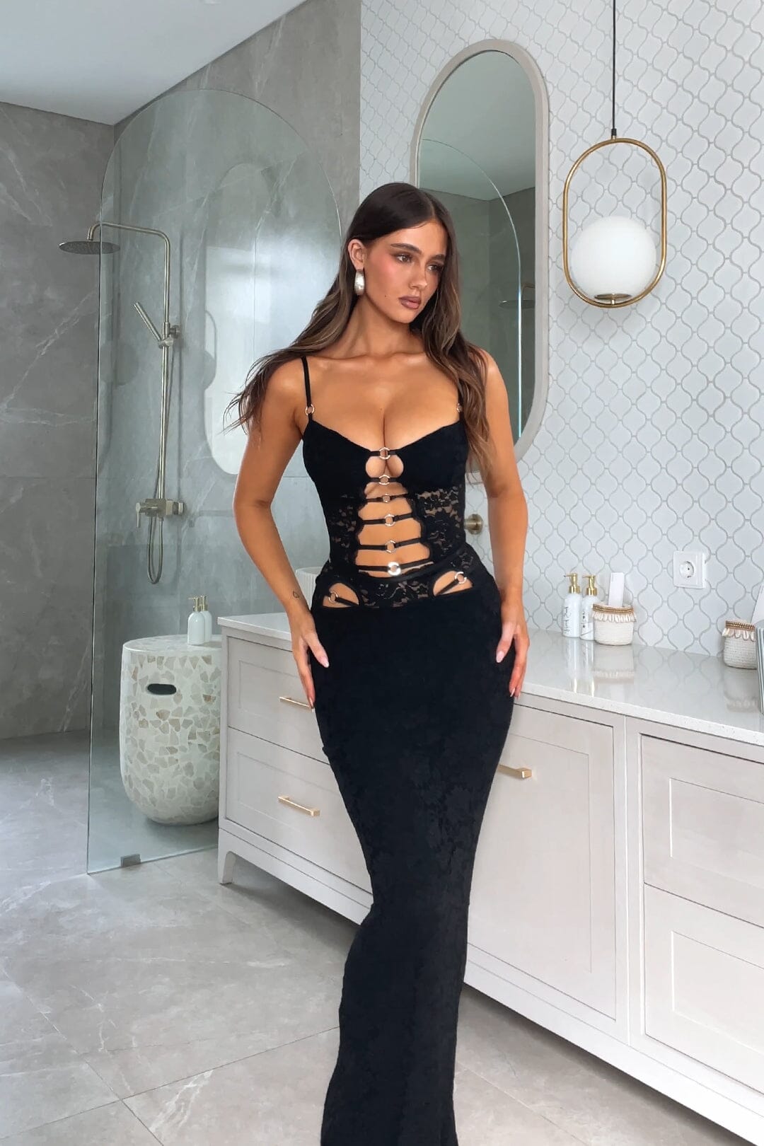 MOONRISE MAXI DRESS BLACK