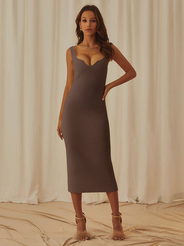 Vestido com Decote em V