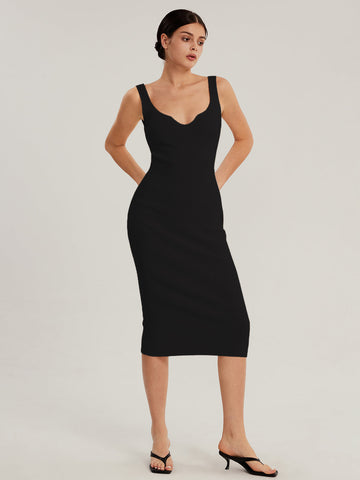 Vestido com Decote em V