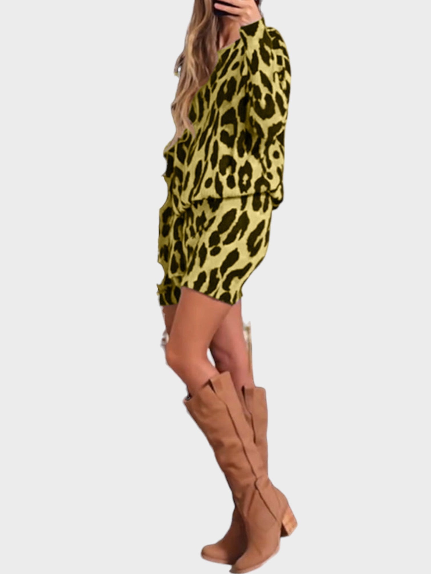 Sandra™ Vestido Leopardo