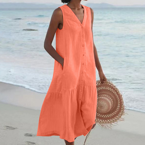 Lidia – Vestido de Verão com Decote em V