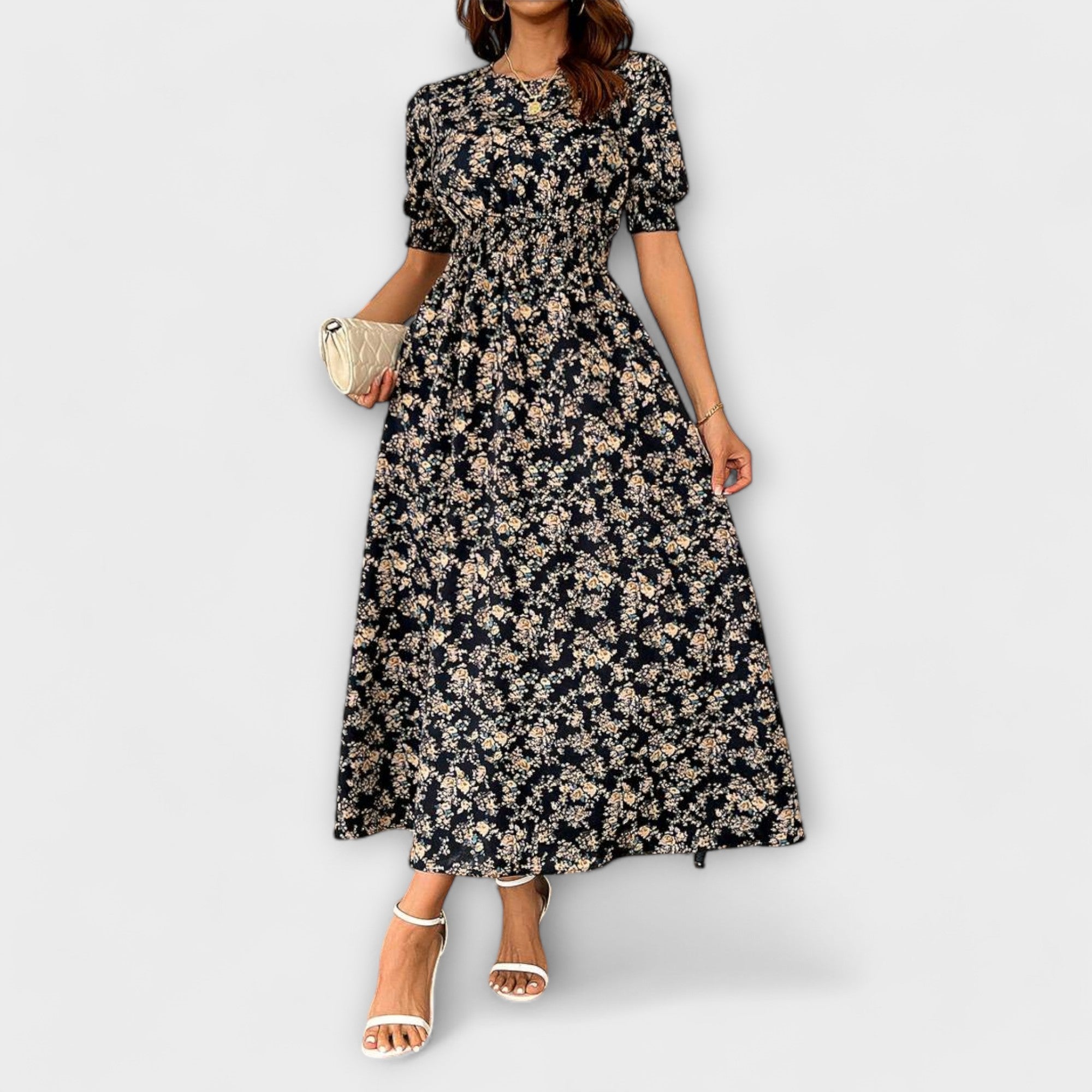 Amelia - Vestido com Decote Redondo