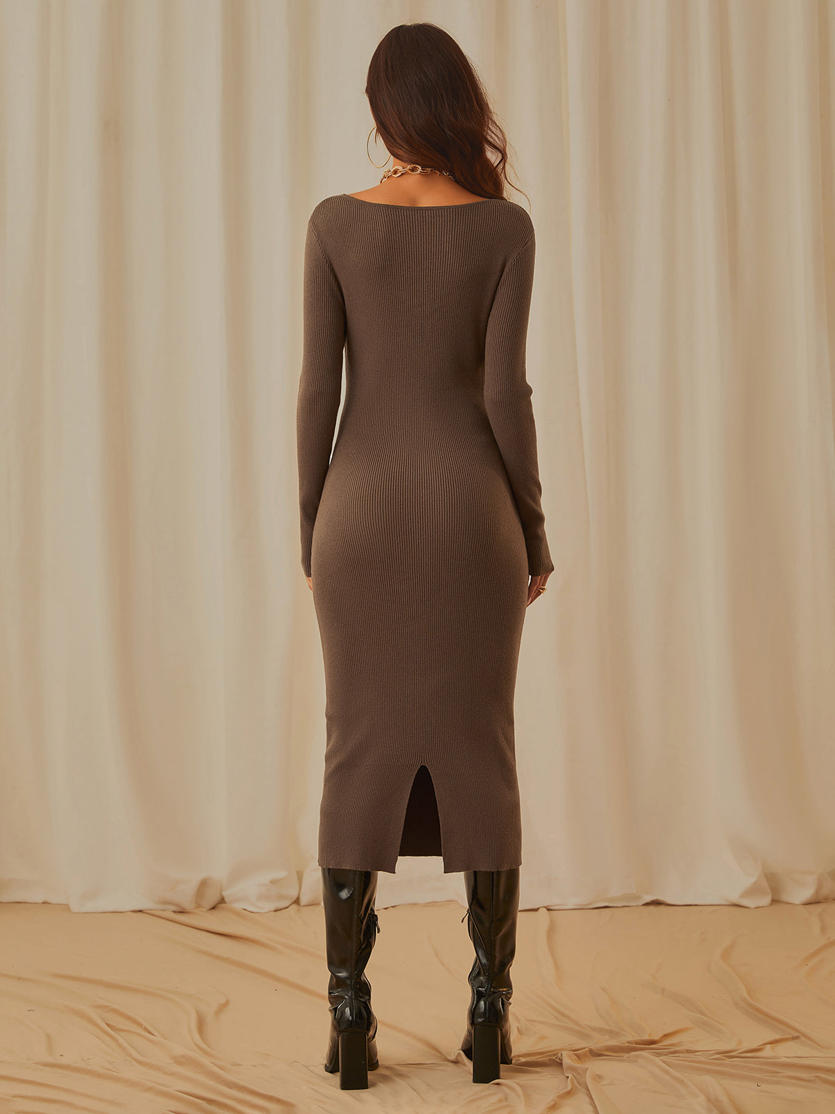 Vestido de Manga Longa