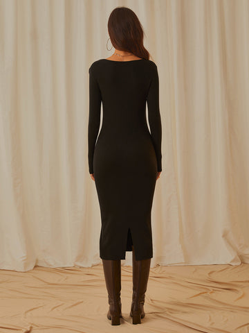 Vestido de Manga Longa