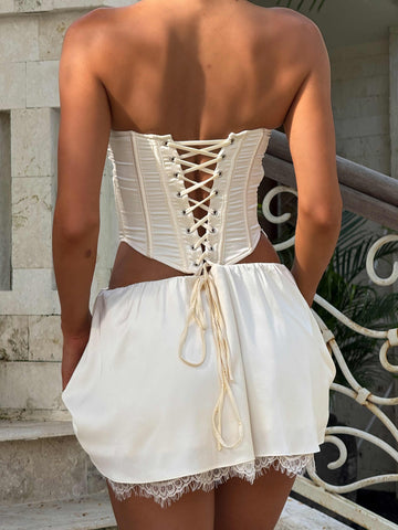 CATHIA MINI DRESS IVORY