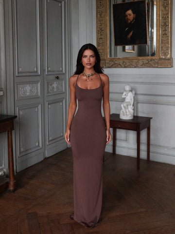 GYPSY MAXI DRESS CHOCOLATE