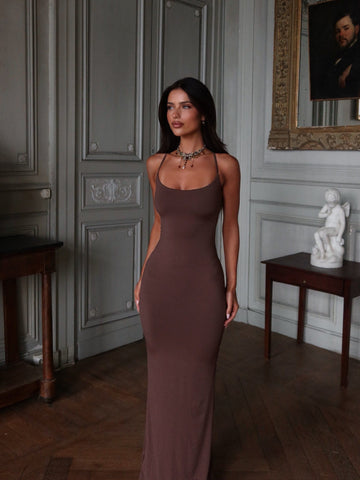 GYPSY MAXI DRESS CHOCOLATE
