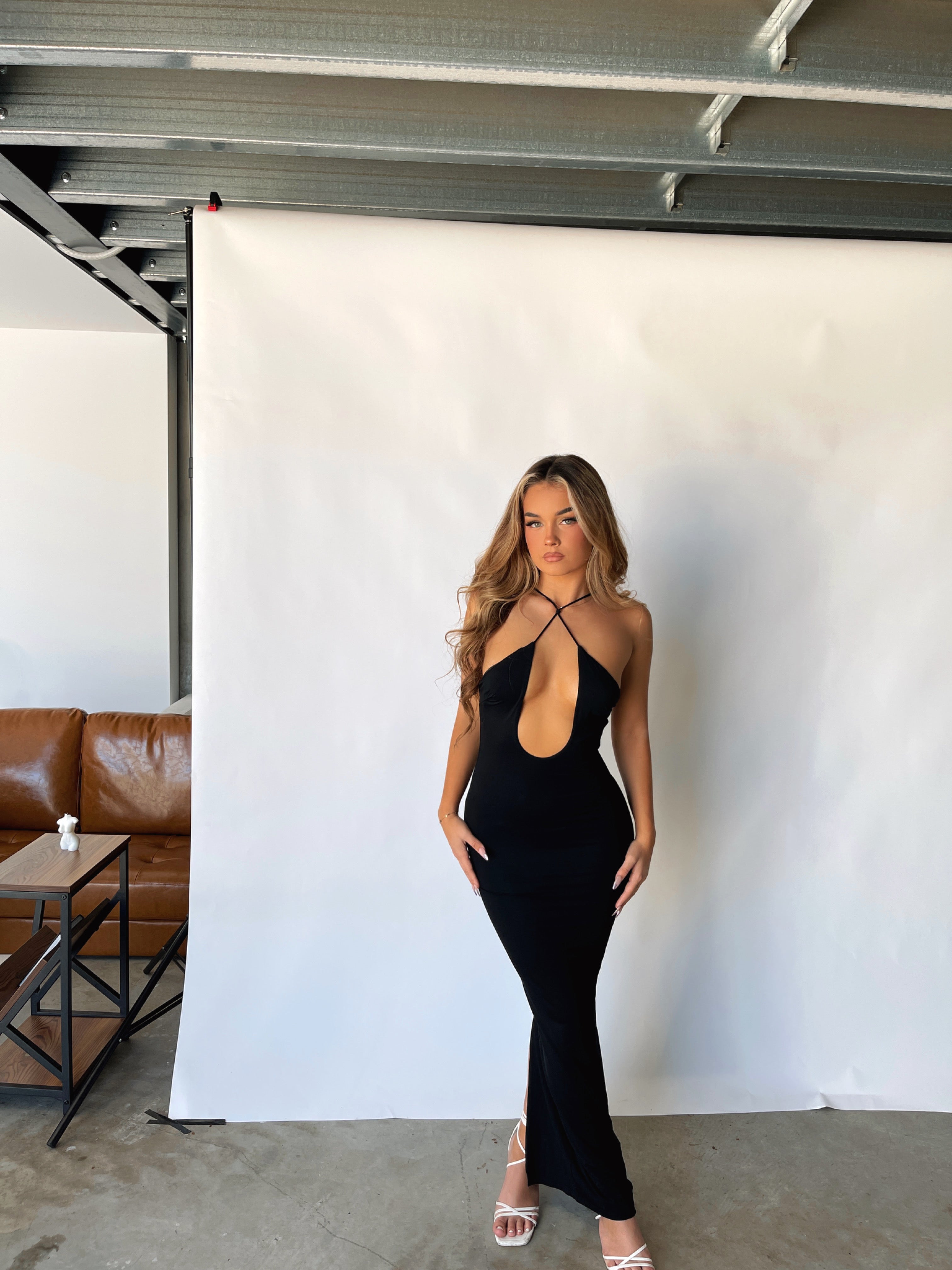 AMELIA MAXI DRESS BLACK - OUTCAST EXCLUSIVES