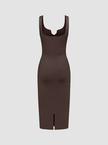 Vestido com Decote em V