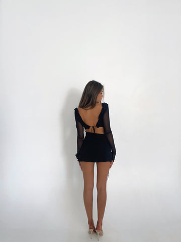 SOMMER MINI DRESS BLACK - OUTCAST EXCLUSIVES