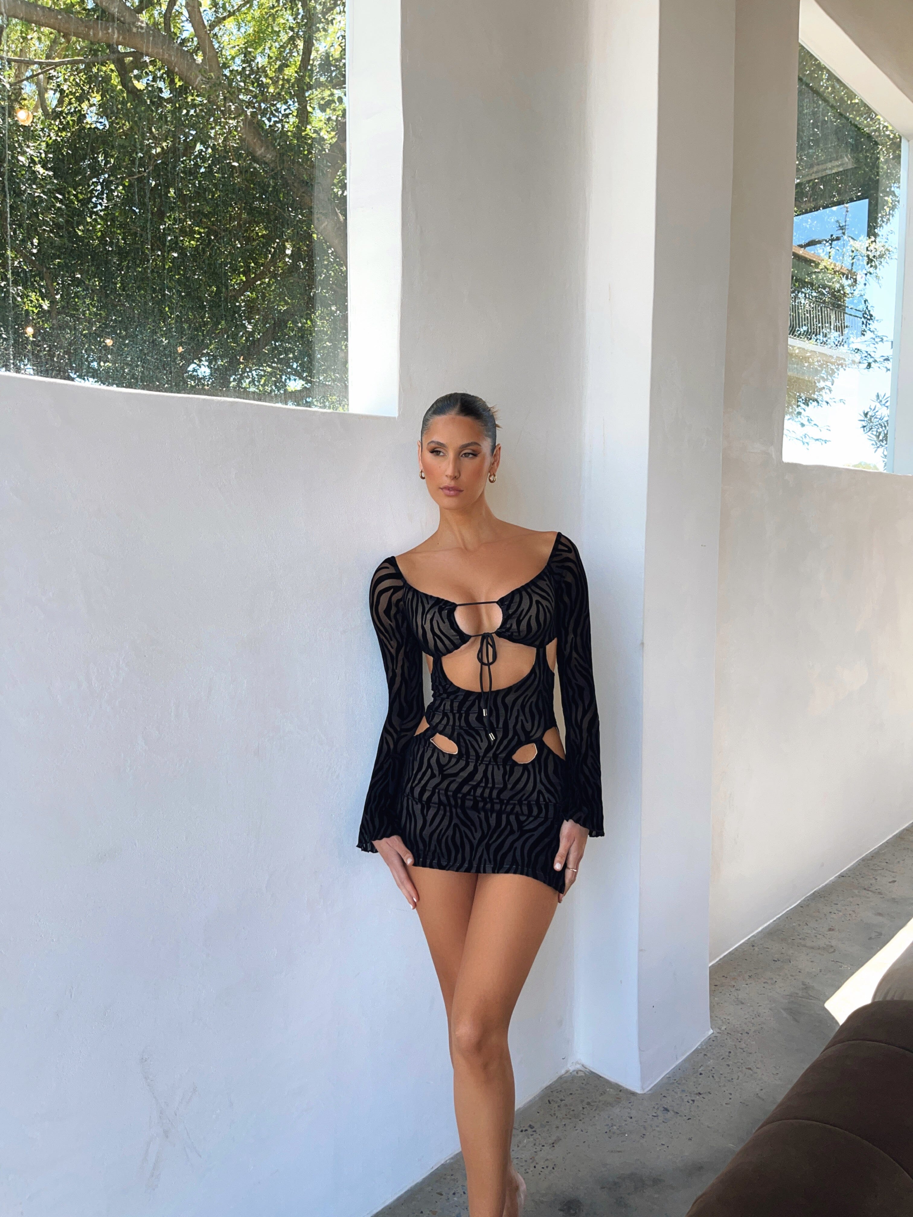 EDEN MINI DRESS BLACK - OUTCAST EXCLUSIVES