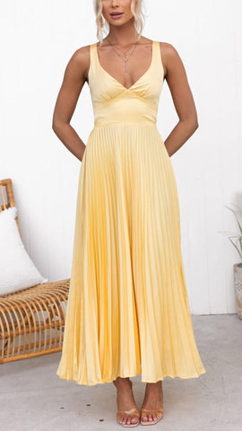 Eva – Vestido  Franzido com Decote em V