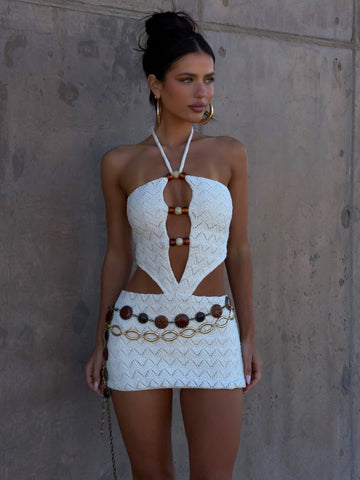 TIAN MINI DRESS CREAM