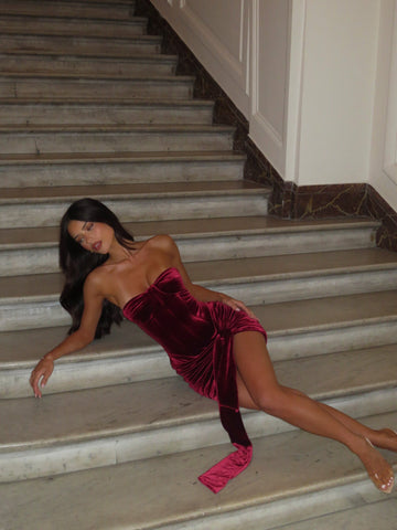 VIOLIA MINI DRESS RED