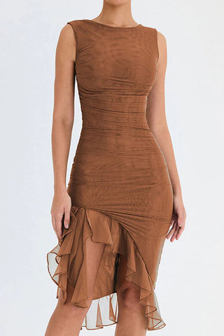 Carlota | Vestido Midi com Folhos