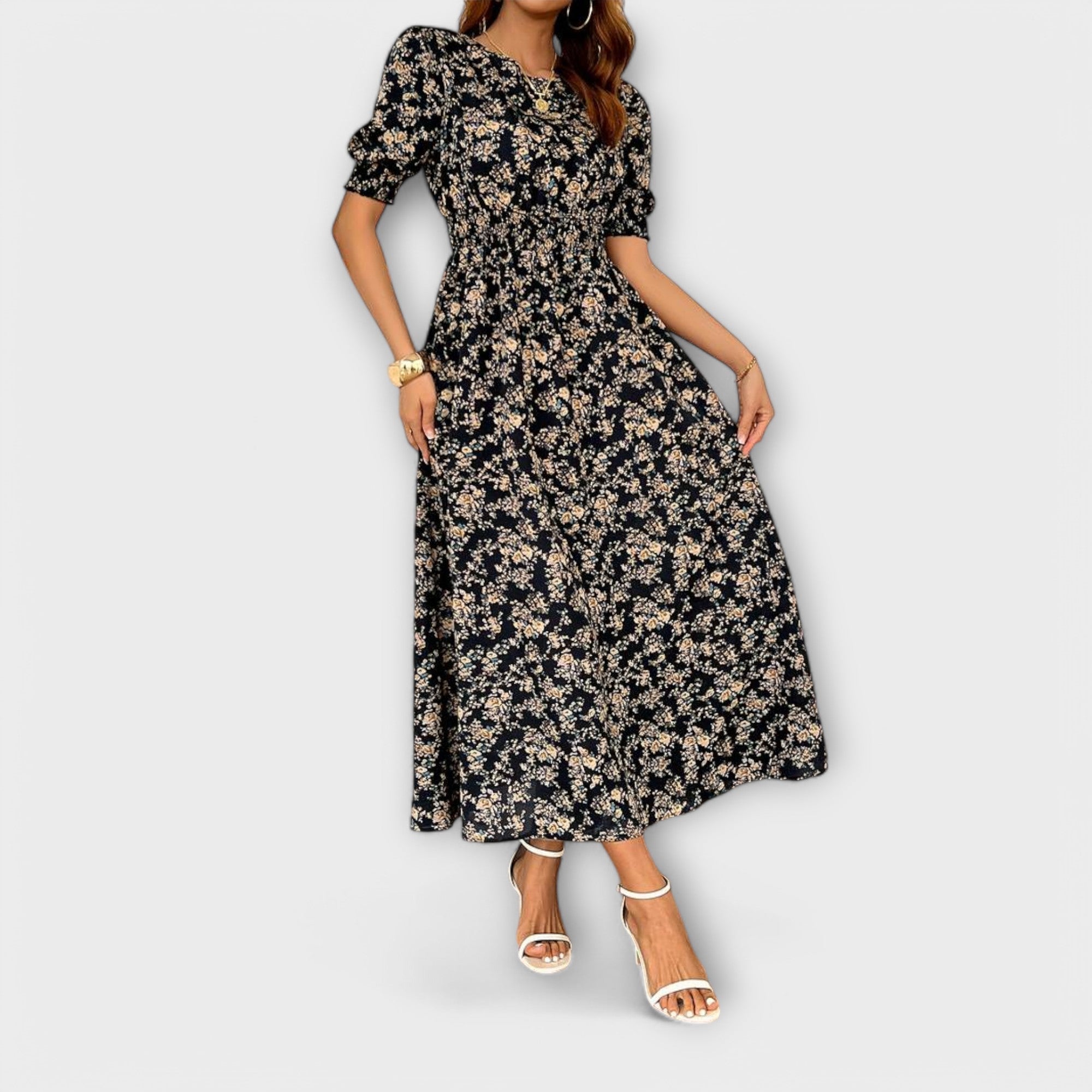 Amelia - Vestido com Decote Redondo