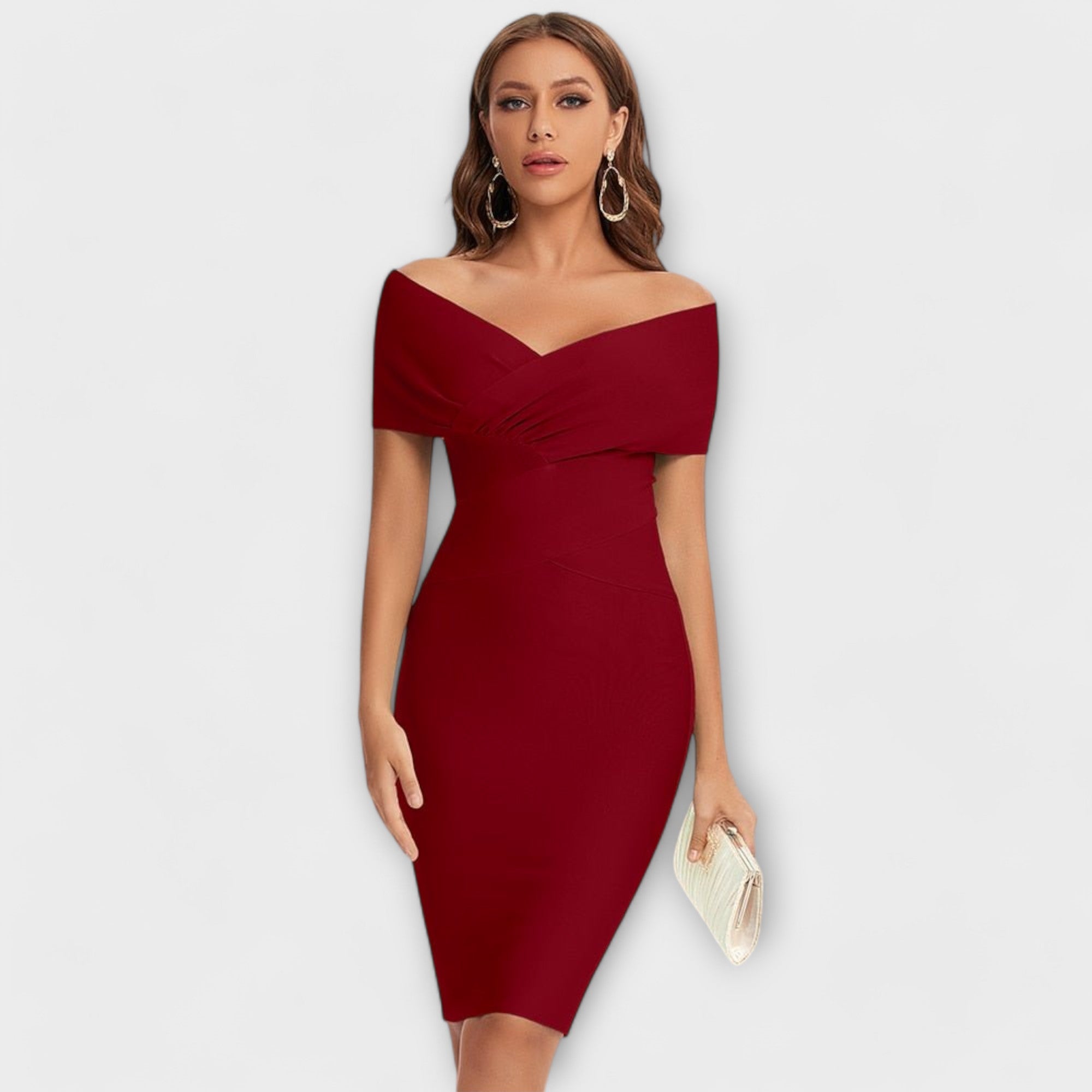 Samantha - Vestido Elegante com Decote em V