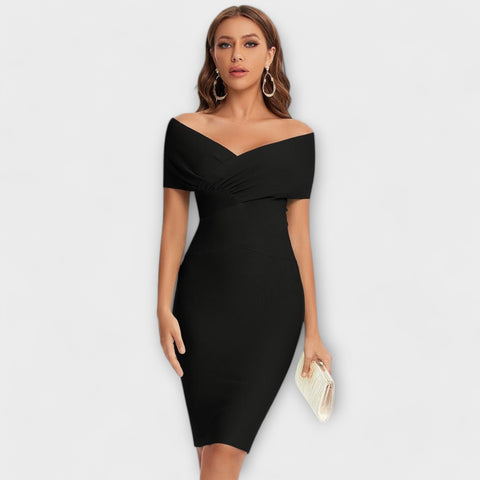 Samantha - Vestido Elegante com Decote em V