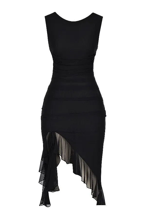 Carlota | Vestido Midi com Folhos