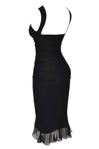 Carlota | Vestido Midi com Folhos