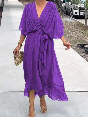 Monica™ | Vestido com Decote em V