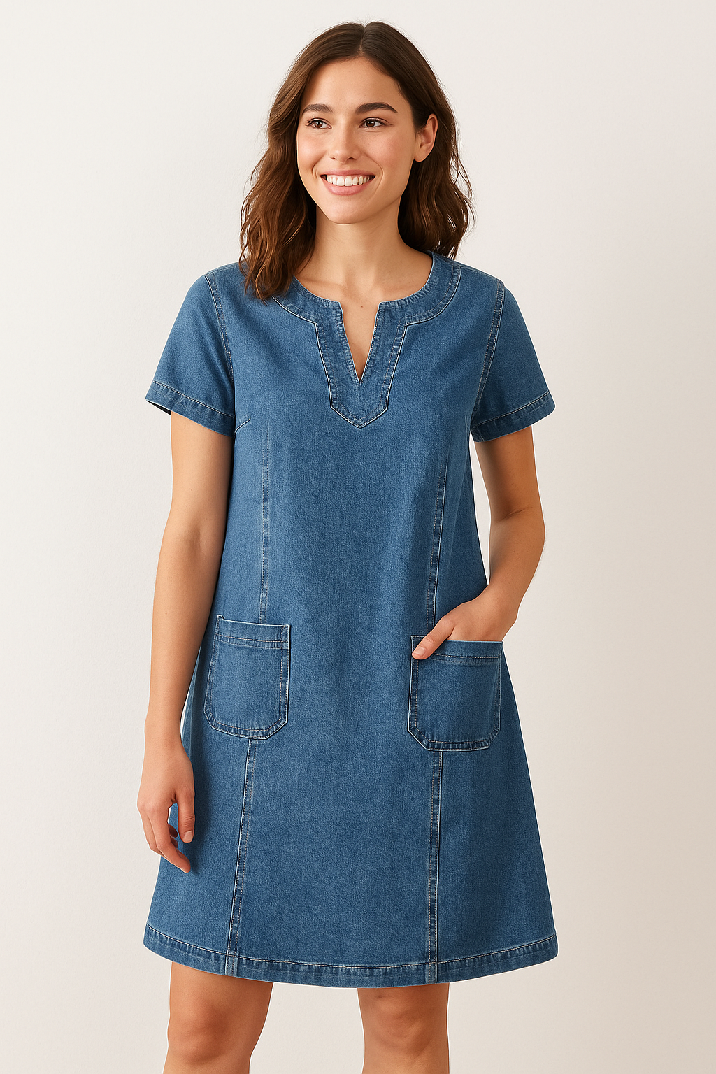 Mara | Vestido de Ganga Suave