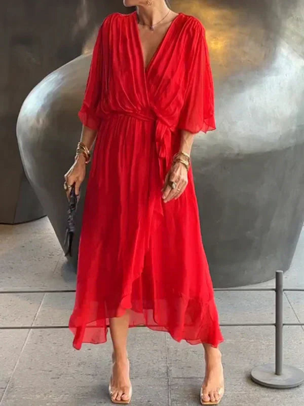 Monica™ | Vestido com Decote em V