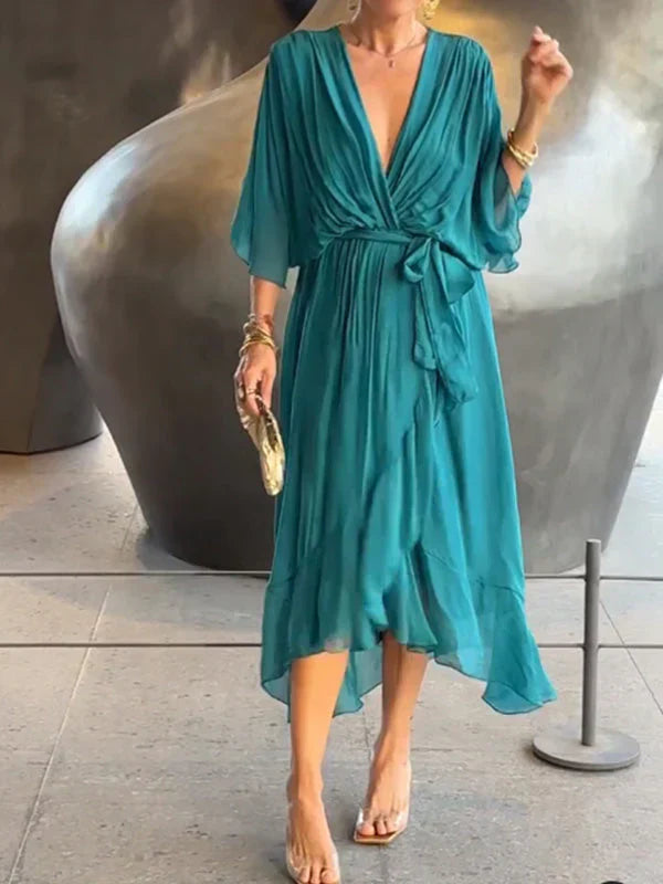 Monica™ | Vestido com Decote em V