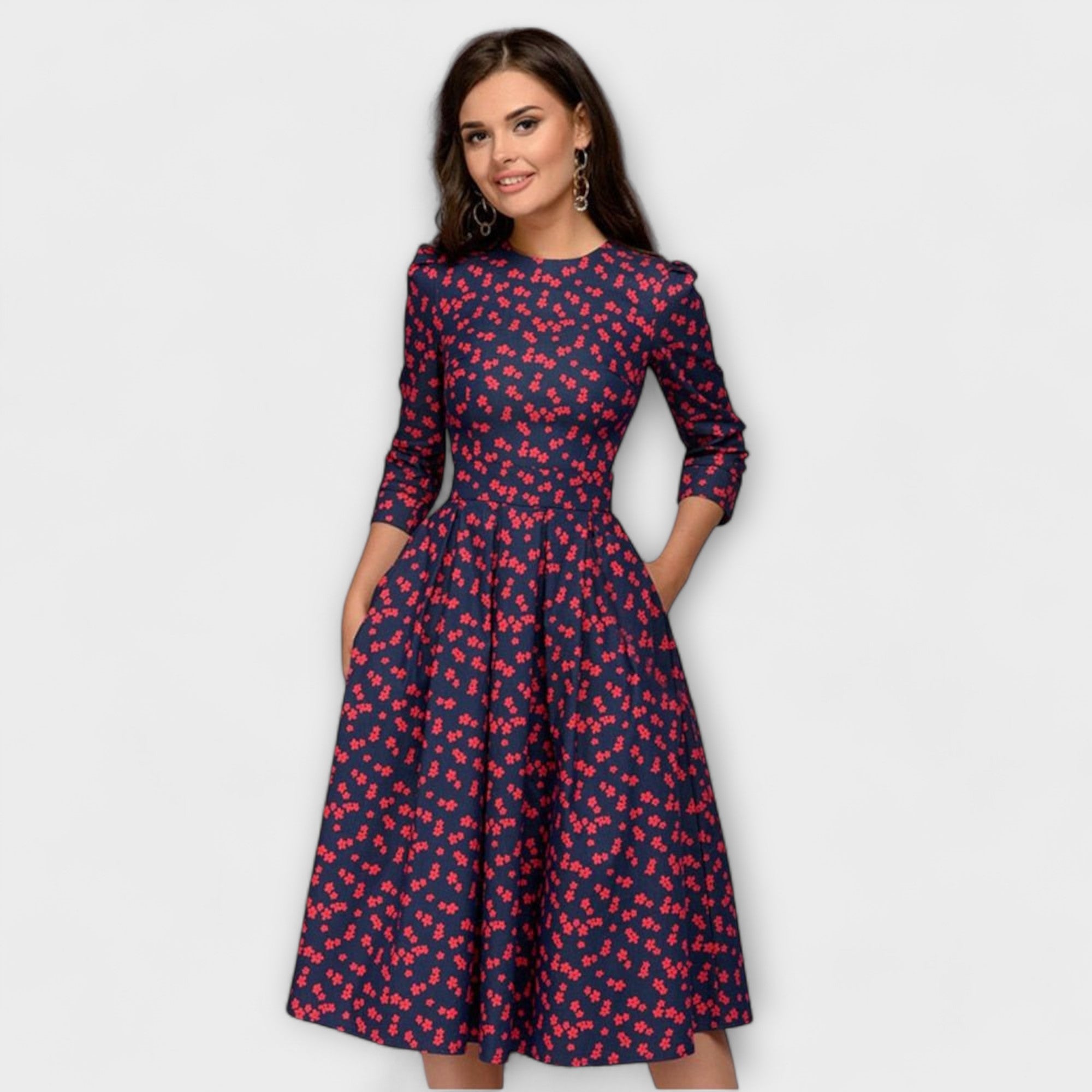 Retrozo - Vestido Elegante Midi