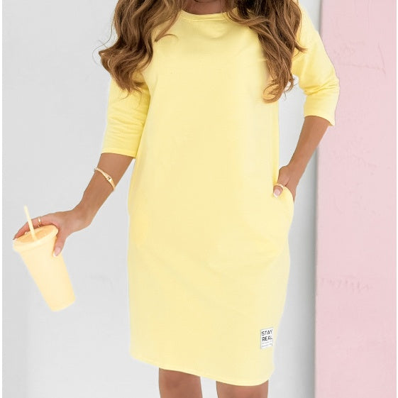 Lia - Vestido com Mangas 3/4