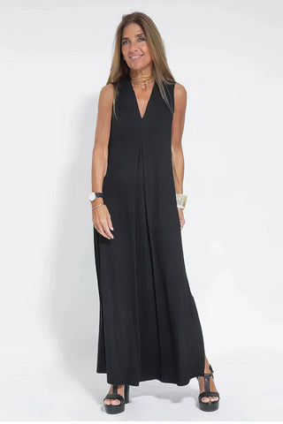 Ana - Vestido comprido elegante + casaco de malha a condizer