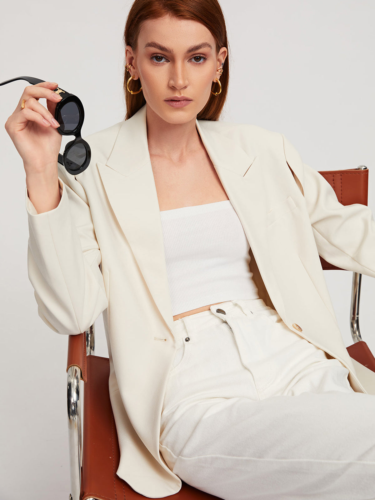 Blazer Chic com Recortes