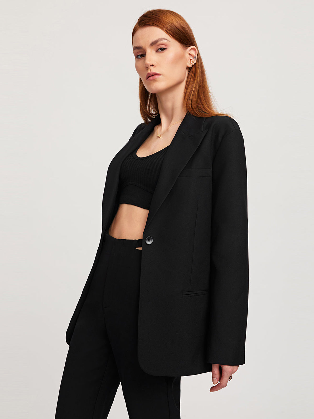 Blazer Chic com Recortes
